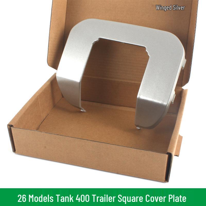 26 Models Tiger Head Trailer Hitch Cover, Nebula Gray & Silver, Square Mouth Protective Cap, Phantasmal Purple Design