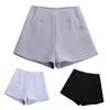 Summer Women High Waist Casual Suit Shorts Black White Short Pants