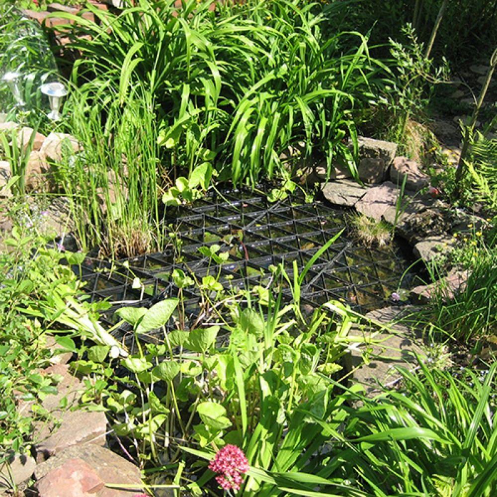 10 шт. Пластиковая плавающая сетка для защиты пруда от рыб, устойчивая к ультрафиолетовому излучению, защитная сетка для пруда, садовая сетка