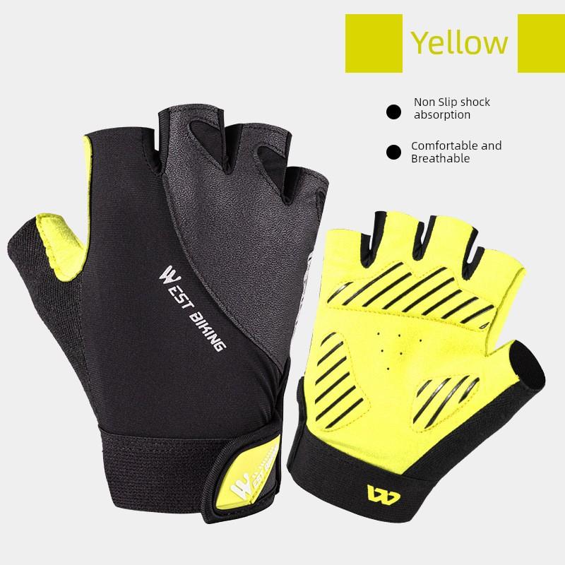 Summer Short Finger Bicycle Shockproof Breathable Cycling Gloves