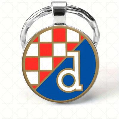 1 шт. НК Динамо Загреб Хорватия Футбол Брелок Прочный DIY Аксессуары для ключей автомобиля Сувенирный подарок для мужчин Женщин Поклонников группы