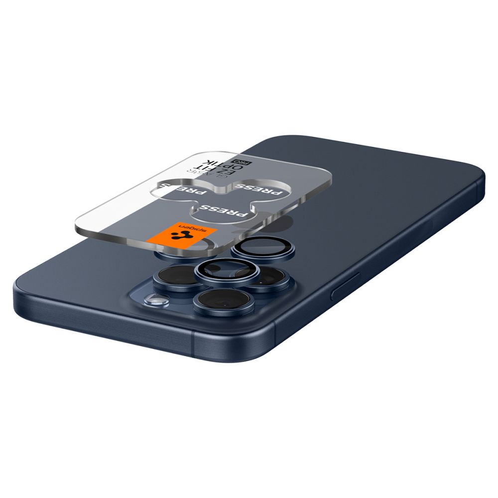 Osłona Aparatu Spigen Optik.tr Ez Fit Camera Protector 2-Pack Iphone 14 Pro / Pro Max / 15 Pro / Pro Max Blue Titanium