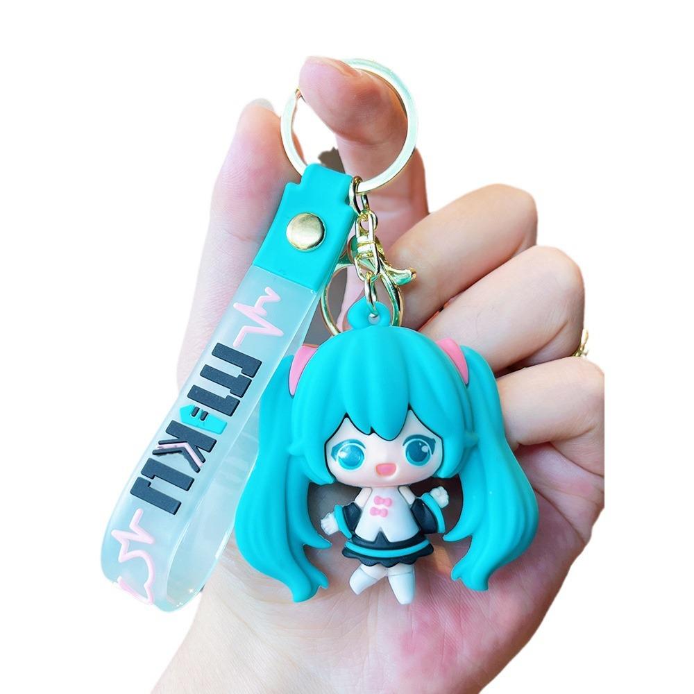 Cartoon Keychain Cute Girls School Bag Pendant Car Keyrings Creative Gift