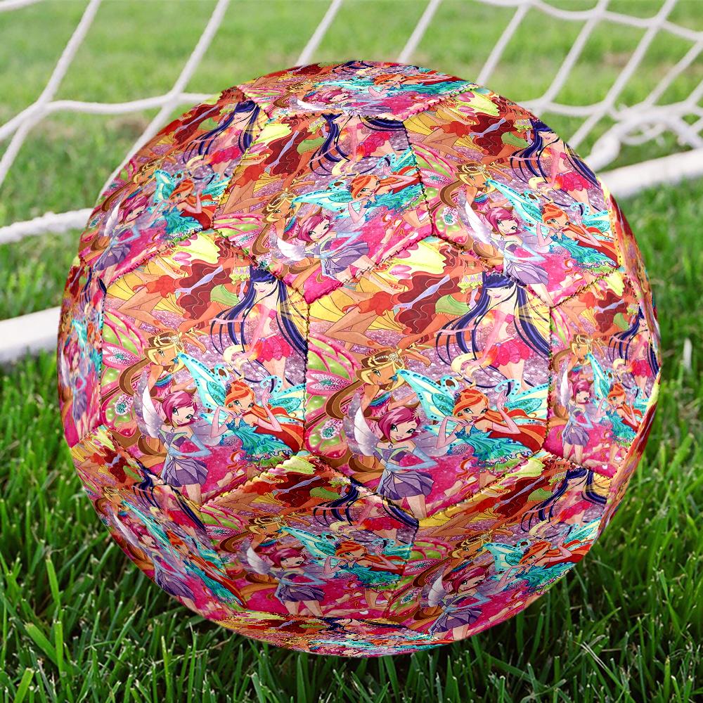 Winx Club Theme Size 5 Soccer Ball, Suitable for Both Indoor and Outdoor Matches, a Gift Suitable for Everyone.