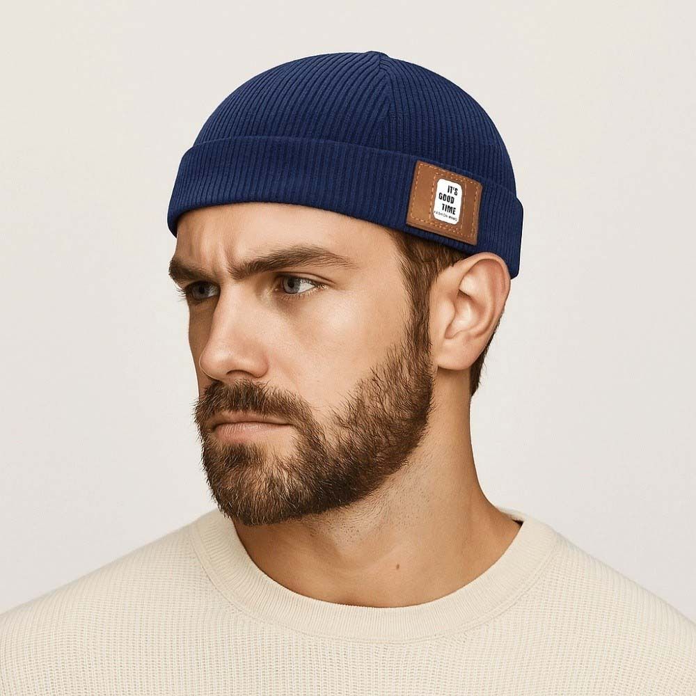 Adjustable Corduroy Brimless Hat Round Hip Hop Hat Landlord Hat Dome Melon Cap  Gift