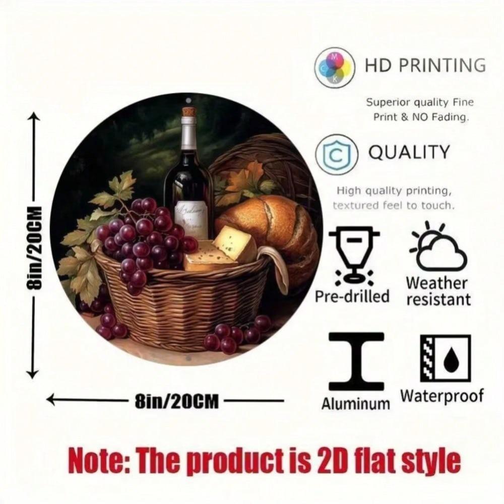 Винтажное металлическое настенное искусство с изображением вина для домашнего бара, кухни, офиса, праздничный подарок