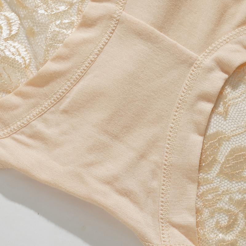 Ladies Sexy Lace Panties Summer Thin Seamless Mid Waist Breathable Ladies Panties