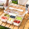 Snack Box with 8 Compartments Space-Saving Snack Plate for Sweets Nuts Fruit Storage Snack Tray Versatile Snack Organizer