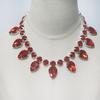 Europe And The United States Popular New Accessories, High-End Atmospheric Red Diamond Necklace Bridal Dress, Fashion Dinner Party Neck Chain Women