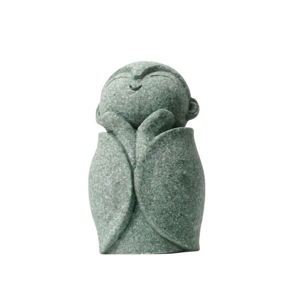 Handmade Buddha Statue Exquisite Zen Garden Ornament Little Monks Figurine  Aquarium Decor