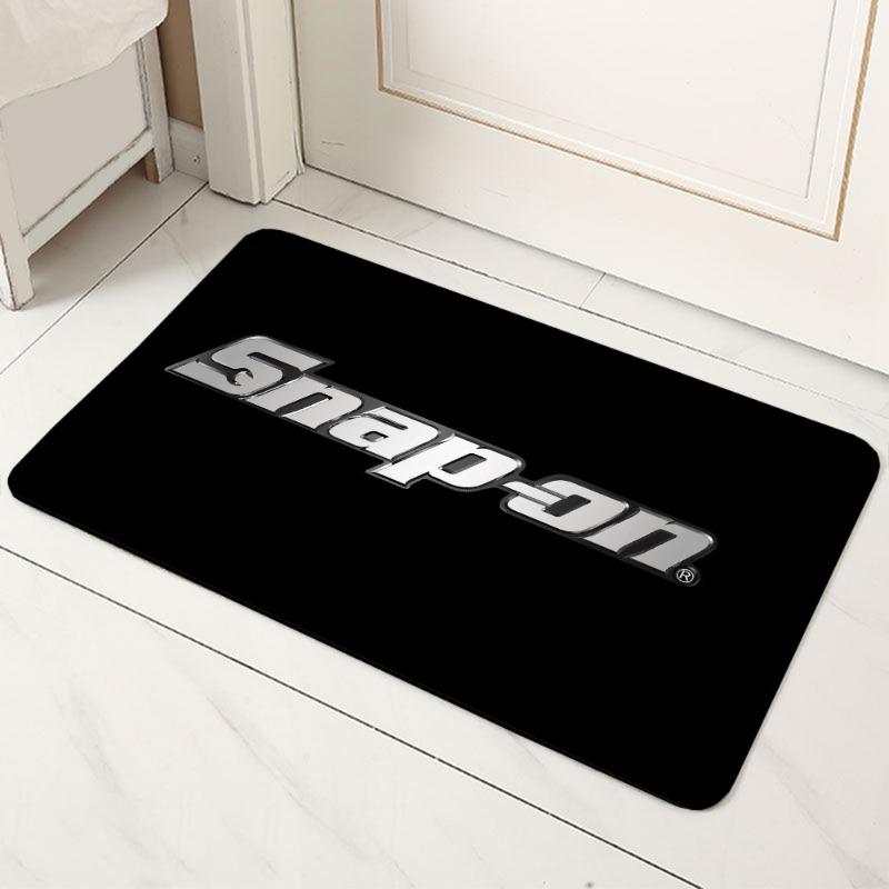 Snap-on TOOL TIPS Logo Carpet Mat Anti-Slip Backing Rug for Garage Auto Shop Home Decoration Tool Theme Oil Resistant Door Mat