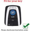 Car Key Fob Cover Case Fit for BMW 2014 I3 I8 Key Protector Keychain Key Shell Leather Key Holder 4 Buttons