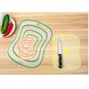 41cm*32cm Easy To Clean Kitchen Plastic Frosted Transparent Anti Slip Antibacterial Thick Rectangular Cutting Board