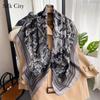High-quality Luxurious Silk Scarves Headband Scarfs Neck Scarf For Women Chain Silk Scarf Women's Decorative Shawl