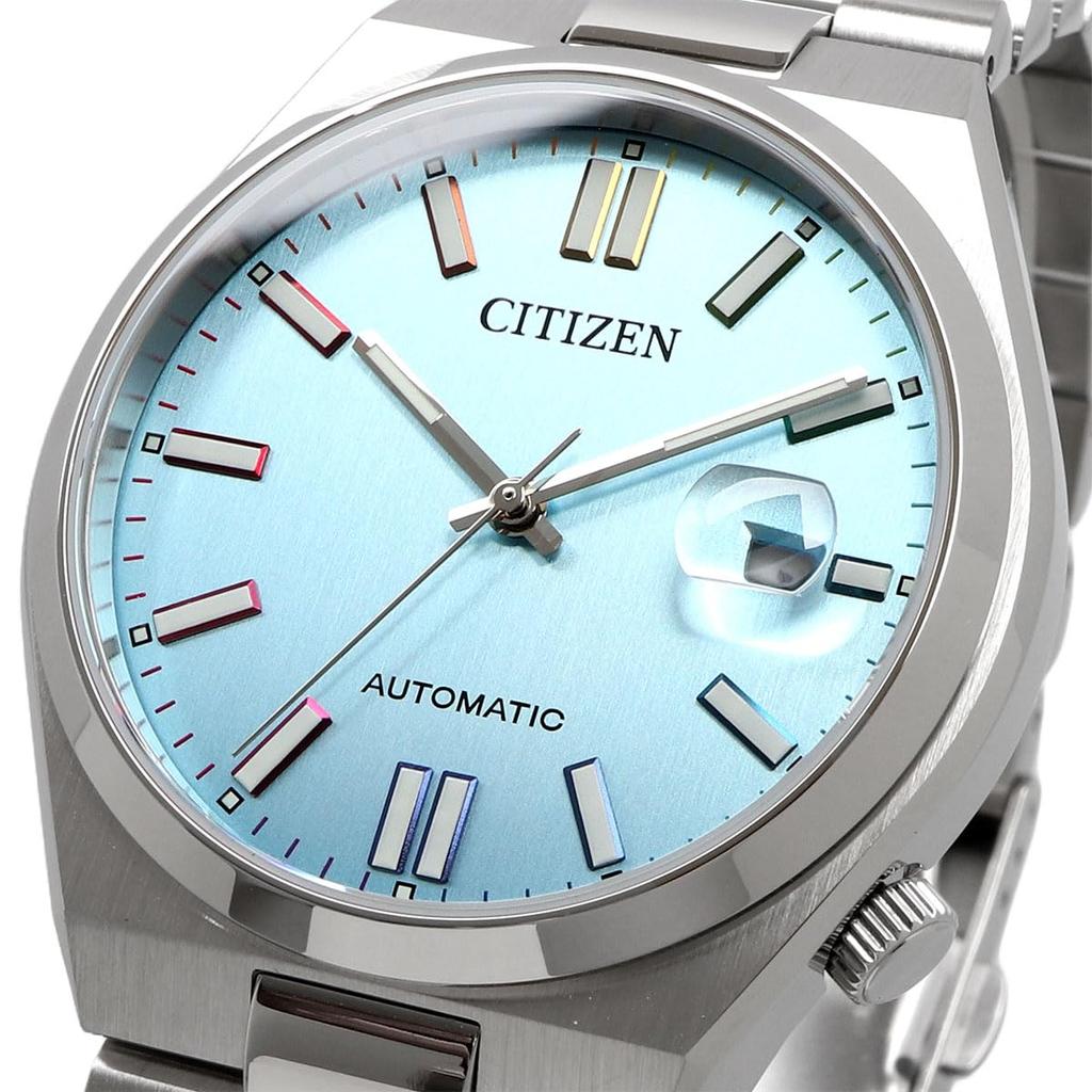 Citizen Tsuyosa Collection Automatic Men's Wristwatch NJ0151-53L Sapphire Glass Ice Blue Rainbow Index Silver