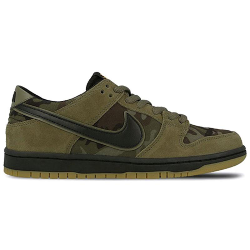 Nike Кроссовки Zoom Sb Dunk Low Pro 'Olive Green Camo' повседневные 854866-209