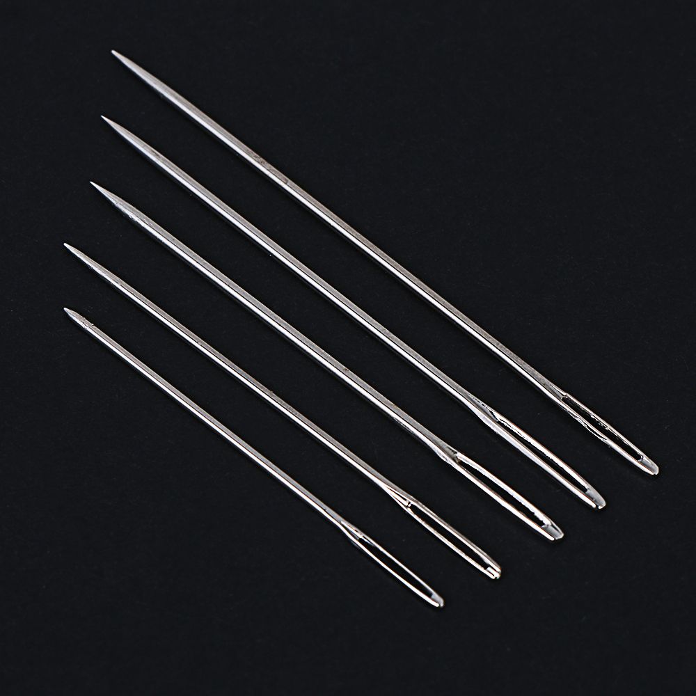 Steel Embroidery Cross Stitch Mending Craft Sew Pins Kit Large Eye Needles Hand Sewing Needle