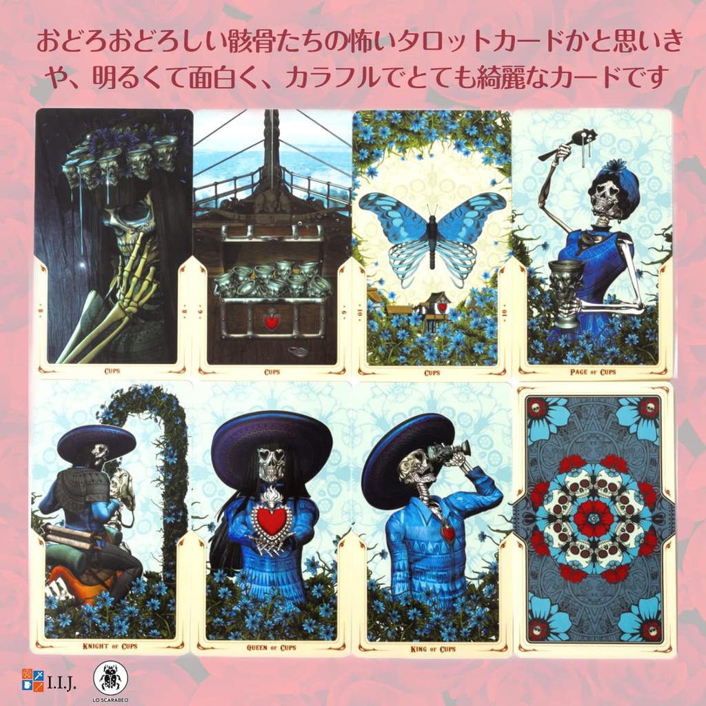 I.I.J Santa Muerte Tarot Cards, 78 Cards, Tarot Reading, with Japanese Instructions, Authentic