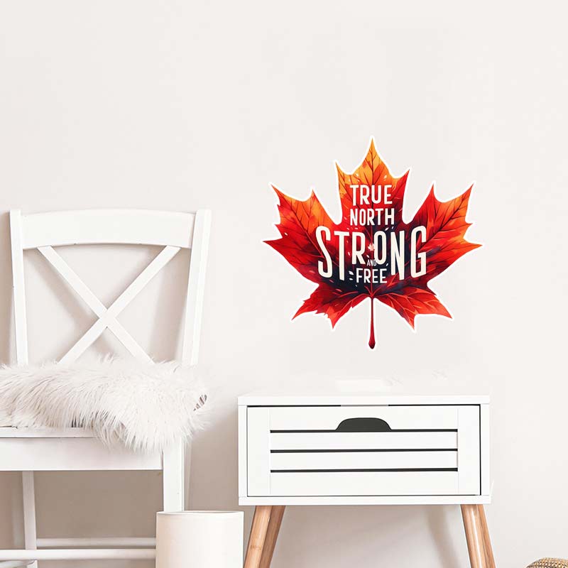 Car Sticker Canada Day Sticker Waterproof Wall Sticker Decor Living Room Cabinet Refrigerator Home Decoration Decals M1134