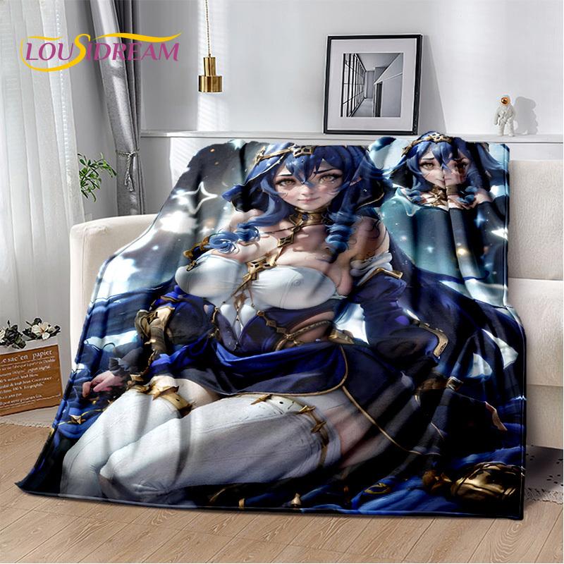 Sexy Lace Beauty Girl Lady Cartoon Anime Character Blanket,Soft Throw Blanket for Home Bedroom Bed Sofa Picnic Office Cover Gift