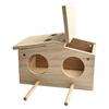 Bird Breeding Nest Parakeet Nesting Box Natural-Wood House Parrots Mating Box