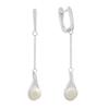 Silver Earrings with Natural Pearls (2186854)
