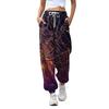 Женские повседневные модные брюки для отдыха с принтом на Хэллоуин, спортивные штаны, брюки с эластичной резинкой на талии, брюки со шнурком