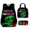 Мультяшный Оригинальный Крутой Garten of Banban 3D Печать 3 шт./Комплект Студенческие Школьные Сумки Рюкзак для Ноутбука портативный Сумка для Ланча Пенал