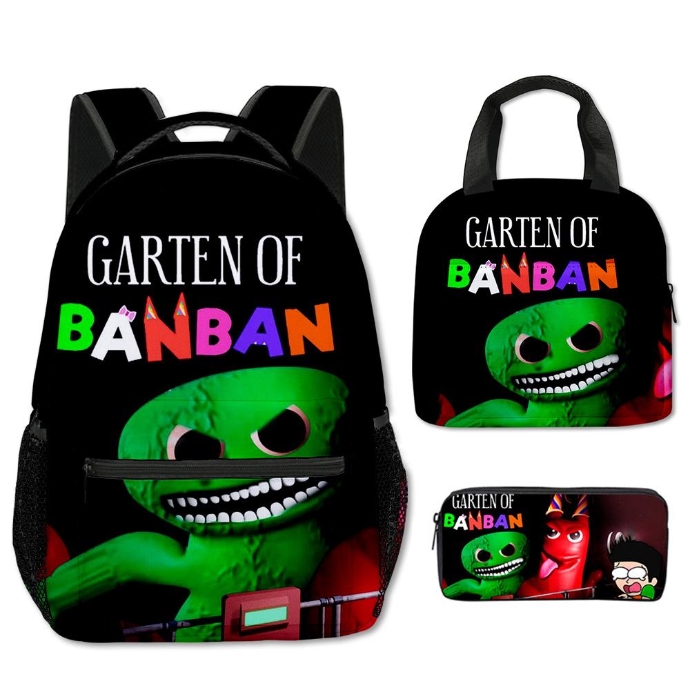 Мультяшный Оригинальный Крутой Garten of Banban 3D Печать 3 шт./Комплект Студенческие Школьные Сумки Рюкзак для Ноутбука портативный Сумка для Ланча Пенал