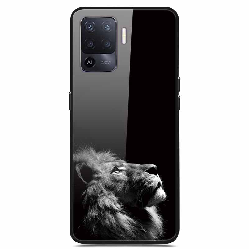 For OPPO Reno 5 Lite Case Luxury Tempered Glass Bumper for OppoA94 4G Phone Cover For OPPO a94 4G/ Reno5 Lite Glass Coque A94 4G