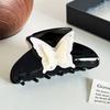 Chic Acetate Butterfly Hair Claw Clip Featuring Dazzling Rhinestone Accents Perfect For Fashionable Women