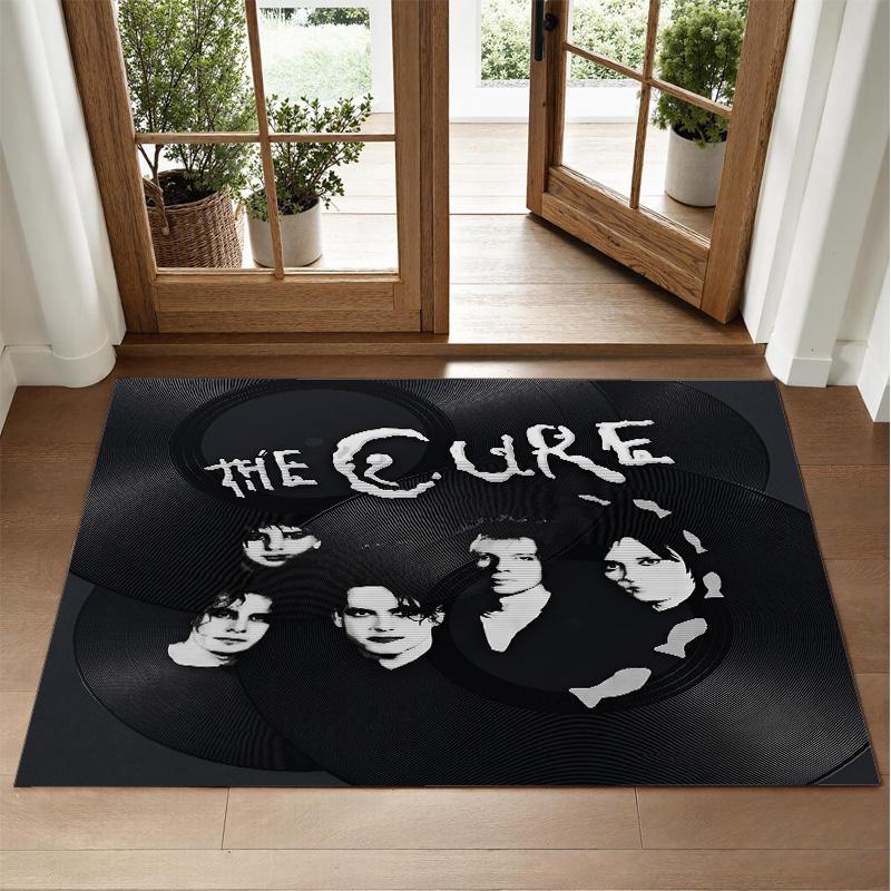 The Cure Design Crystal Velvet Rug Soft Decorative Mat for Bedroom Entrance