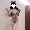 Yiyue сексуальное нижнее белье сексуальное дикое * леопардовый принт кос-костюм кролика ремешок форма чистая жажда флирт пижама набор 1111