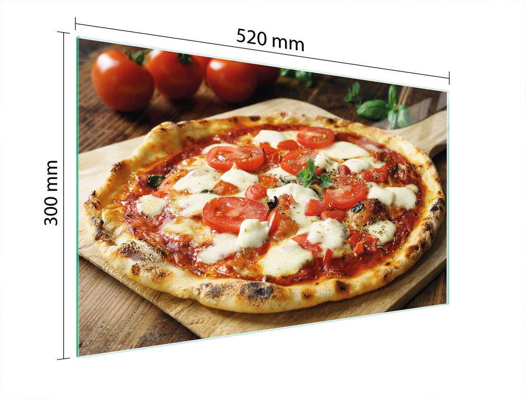 SZKLANA DESKA DO KROJENIA 52x30 PIZZA