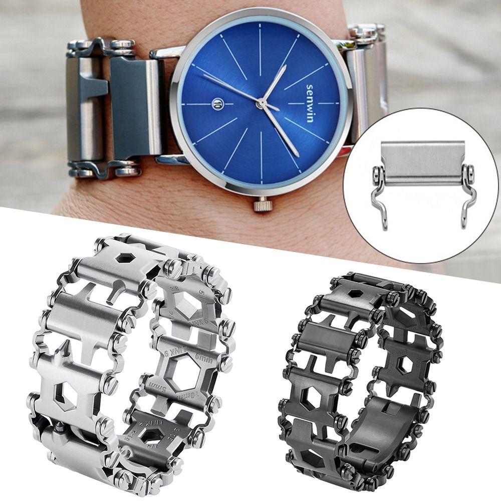 Ручная цепь из нержавеющей стали, носимый шестигранный ключ, отвертка, открывалка для бутылок, инструмент для улицы, браслет