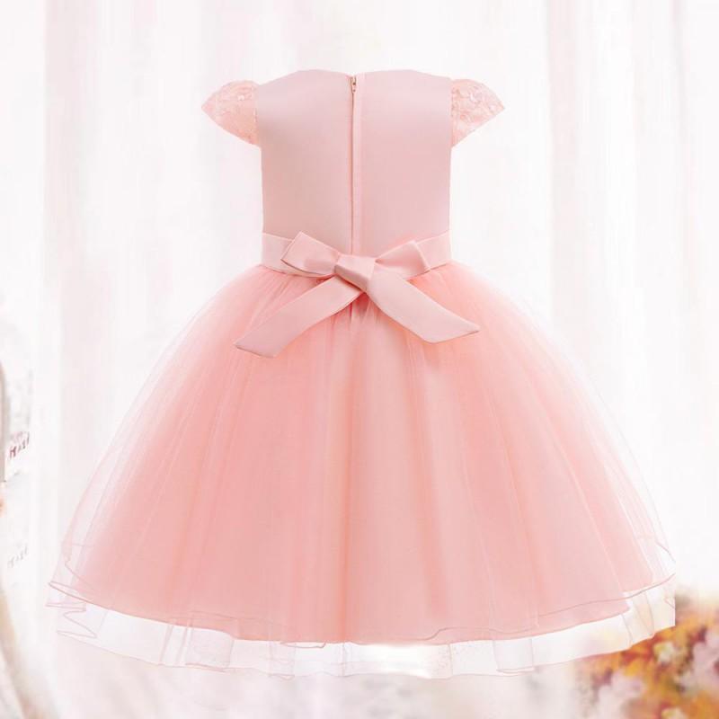 Baby Girls Princess Dress Wedding Party Piano Performance Gown Kids Formal Occasion