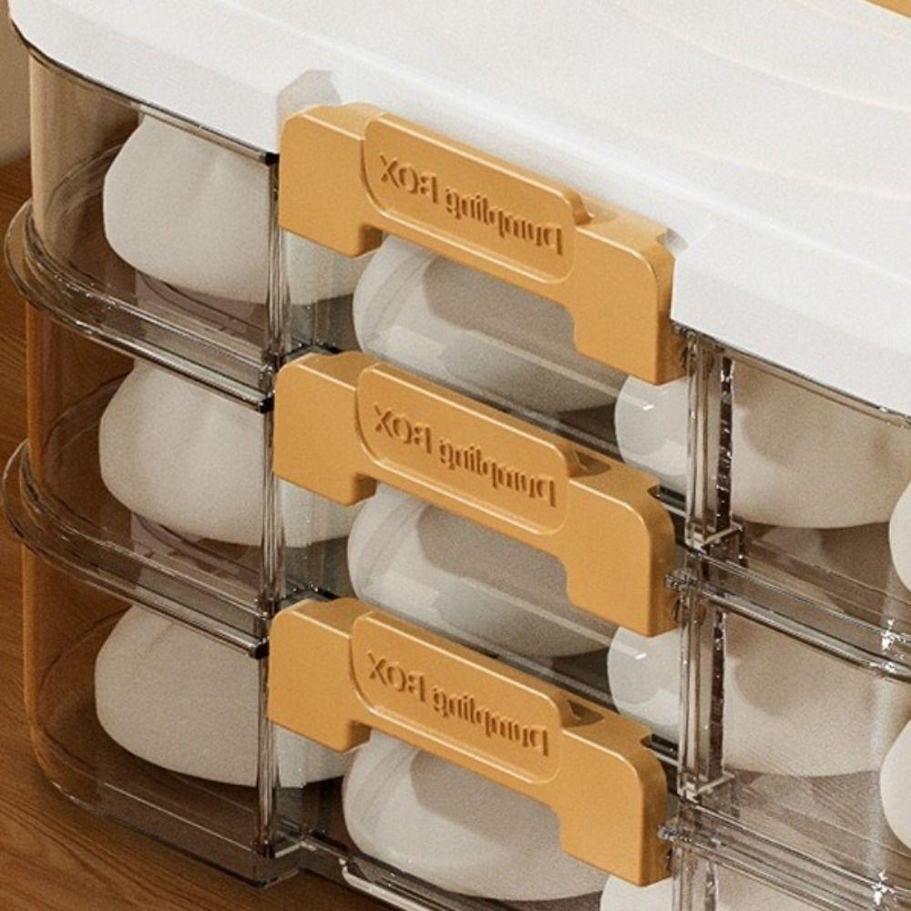 Sealed Wonton Storage Box Plastic Food Egg Frozen Box Food Freezer Storage Box Kitchen