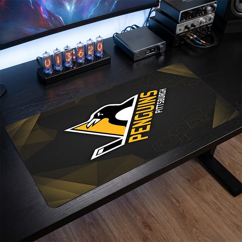 Pittsburgh Penguins Pattern Mousepad Anti?Slip Rubber Desk Pad For Gaming Working Desktop Decoration