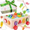 By Wrapping Multifunctional Montessori Educational Toy Wooden Mold String Play Set Colorful and Easy To Clean Up Uses Safe Materials Popoma