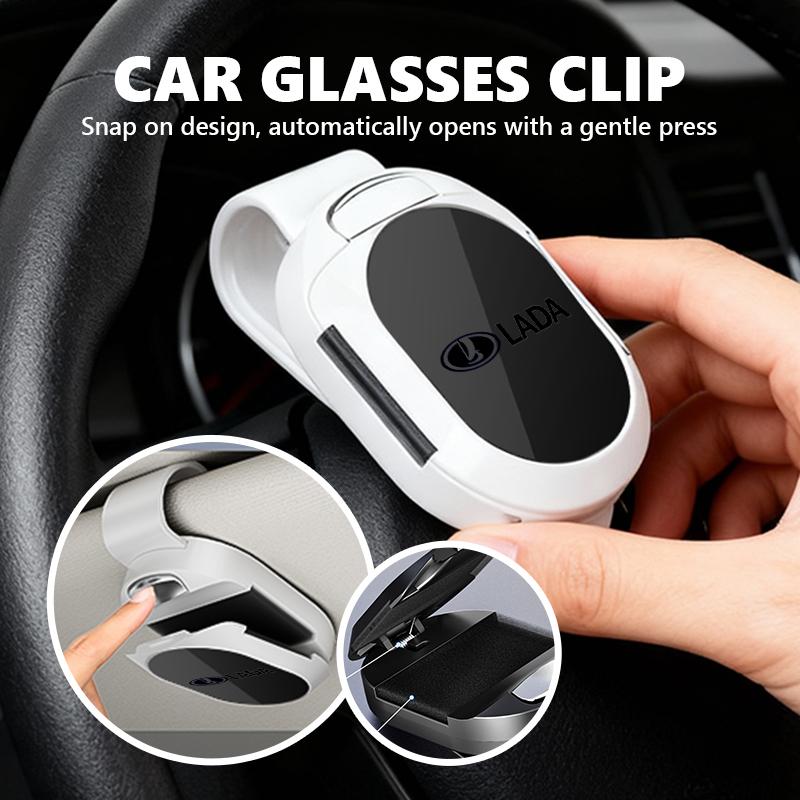 For Lada Car Sunglasses Clip Card Ticket Storage Eyeglasses Hange Holder Largus Priora Vesta Niva Samara Kalina 4x4 Urban Granta hsp1