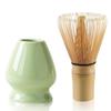 Ichiyo Ichie Chasen (Tea Whisk) Set, 2-Piece Set for Tea Ceremony, Made of Bamboo with 100 Strands and Straightener, Matcha Powder Whisk, and