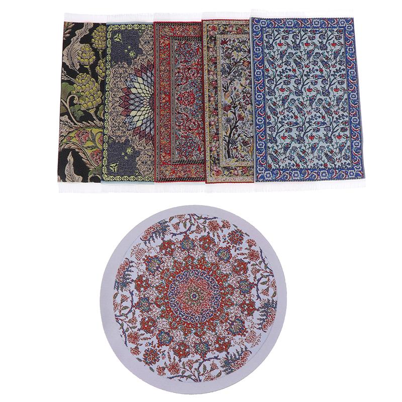 1:12 Миниатюрный кукольный домик, напольный коврик, напольный коврик, спальня, гостиная, модель, декор, игрушка, кукольный домик, аксессуары