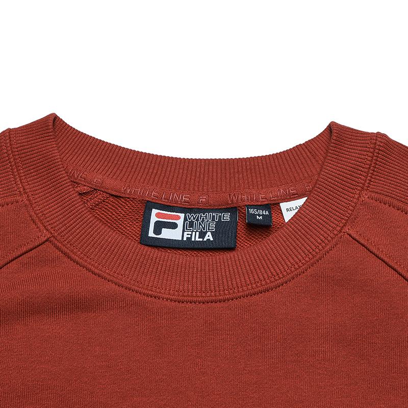 Fila Оригинальный Повседневный Классический Универсальный Мягкий Удобный Свободный Свитшот Женский свитшот Вода-Красный F11W549207FRD