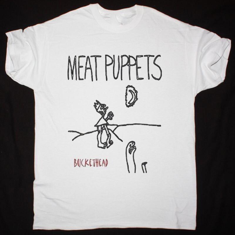 MEAT PUPPETS BUCKETHEAD White Size S to 5XL Shirt Unisex T-Shirt