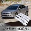 Для Mitsubishi Lancer 10 X EX 2007 ~ 2016 2008 2009 2010 2011 наклейки украшения хромированная крышка дверной ручки ремонт автомобиля