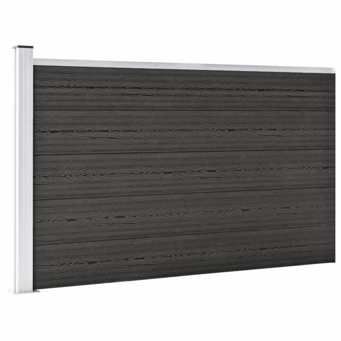VidaXL Garden Fence Garden Barrier Terrace Fence Outdoor Fence Panel Backyard Privacy Screen WPC 49075