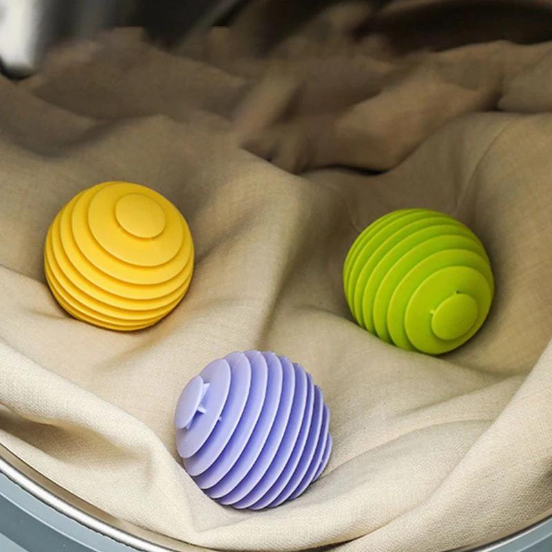 3/6pcs Laundry Balls Reusable Silicone Clothes Hair Cleaning Tools Pet Hair Remover Washing Machine Cat Hair Catcher LaundryBall