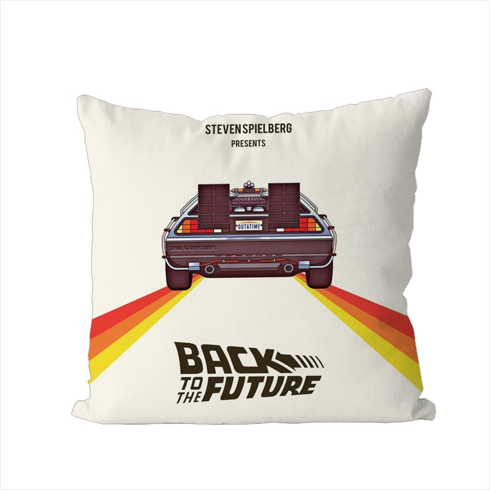 BBack To The Future Pillow Case For Car Sofa Decorative Home Doublesided Print Plush Square Throw Pillow Cushion Cover