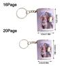 PVC Mini Photo Album Little Daisy Backpack Keyring New Name Card Book