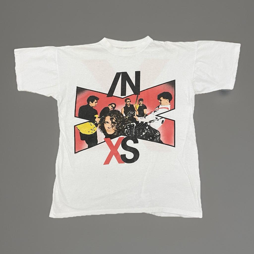 Vintage 90s INXS T Shirt Men’s Large Single Stitch 1991 Euro Tour Rare Unisex T-Shirt